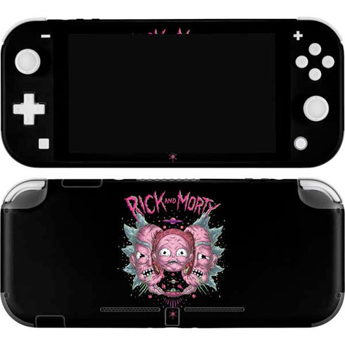 Adult Swim Rick and Morty Split Head Rick Nintendo Switch Lite Skin